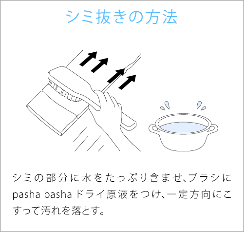 シミ抜きの方法